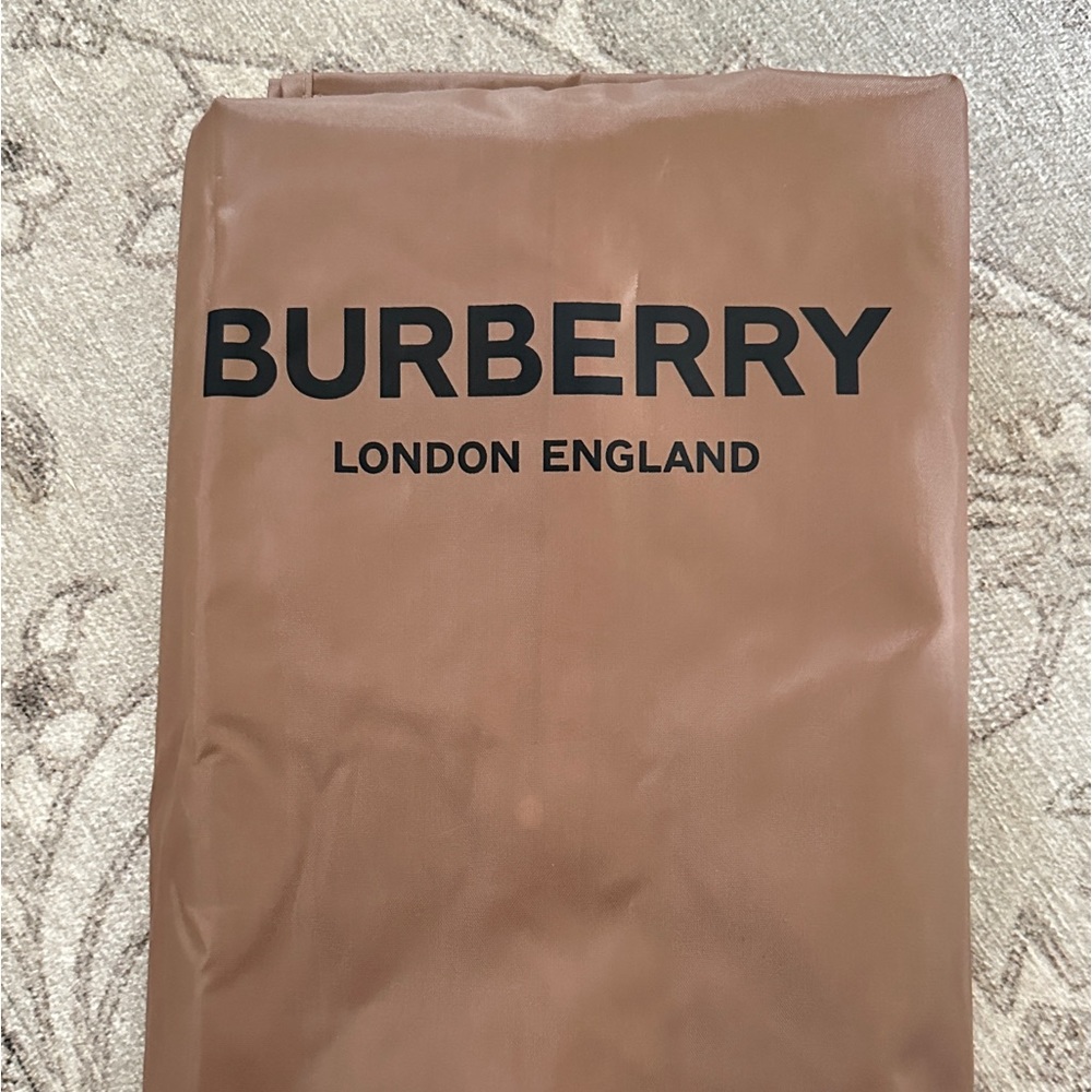 Burberry Garment Bag Tan Nylon Suit Dress Travel Bag New